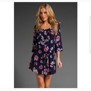 Rebecca Taylor Navy Floral Dress